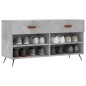 vidaXL Schuhbank Betongrau 102x35x55 cm Holzwerkstoff vidaXL Schuhbank Betongrau 102x35x55 cm Holzwerkstoff