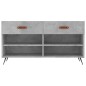 vidaXL Schuhbank Betongrau 102x35x55 cm Holzwerkstoff vidaXL Schuhbank Betongrau 102x35x55 cm Holzwerkstoff
