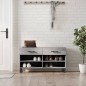 vidaXL Schuhbank Grau Sonoma 102x35x55 cm Holzwerkstoff vidaXL Schuhbank Grau Sonoma 102x35x55 cm Holzwerkstoff