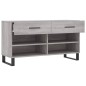 vidaXL Schuhbank Grau Sonoma 102x35x55 cm Holzwerkstoff vidaXL Schuhbank Grau Sonoma 102x35x55 cm Holzwerkstoff