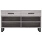 vidaXL Schuhbank Grau Sonoma 102x35x55 cm Holzwerkstoff vidaXL Schuhbank Grau Sonoma 102x35x55 cm Holzwerkstoff