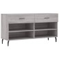 vidaXL Schuhbank Grau Sonoma 102x35x55 cm Holzwerkstoff vidaXL Schuhbank Grau Sonoma 102x35x55 cm Holzwerkstoff