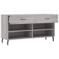 vidaXL Schuhbank Grau Sonoma 102x35x55 cm Holzwerkstoff vidaXL Schuhbank Grau Sonoma 102x35x55 cm Holzwerkstoff