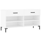 vidaXL Schuhbank Weiß 102x35x55 cm Holzwerkstoff vidaXL Schuhbank Weiß 102x35x55 cm Holzwerkstoff