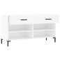 vidaXL Schuhbank Weiß 102x35x55 cm Holzwerkstoff vidaXL Schuhbank Weiß 102x35x55 cm Holzwerkstoff