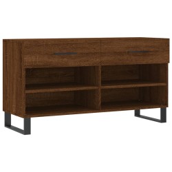 vidaXL Schuhbank Braun Eichen-Optik 102x35x55 cm Holzwerkstoff