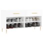 vidaXL Schuhbank Hochglanz-Weiß 102x35x55 cm Holzwerkstoff vidaXL Schuhbank Hochglanz-Weiß 102x35x55 cm Holzwerkstoff