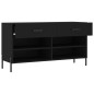 vidaXL Schuhbank Schwarz 102x35x55 cm Holzwerkstoff vidaXL Schuhbank Schwarz 102x35x55 cm Holzwerkstoff
