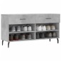 vidaXL Schuhbank Betongrau 102x35x55 cm Holzwerkstoff vidaXL Schuhbank Betongrau 102x35x55 cm Holzwerkstoff
