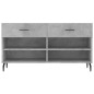 vidaXL Schuhbank Betongrau 102x35x55 cm Holzwerkstoff vidaXL Schuhbank Betongrau 102x35x55 cm Holzwerkstoff