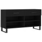 vidaXL Schuhbank Schwarz 102x35x55 cm Holzwerkstoff vidaXL Schuhbank Schwarz 102x35x55 cm Holzwerkstoff