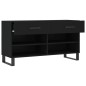 vidaXL Schuhbank Schwarz 102x35x55 cm Holzwerkstoff vidaXL Schuhbank Schwarz 102x35x55 cm Holzwerkstoff