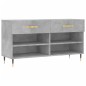 vidaXL Schuhbank Betongrau 102x35x55 cm Holzwerkstoff vidaXL Schuhbank Betongrau 102x35x55 cm Holzwerkstoff