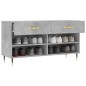 vidaXL Schuhbank Betongrau 102x35x55 cm Holzwerkstoff vidaXL Schuhbank Betongrau 102x35x55 cm Holzwerkstoff