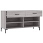vidaXL Schuhbank Grau Sonoma 102x35x55 cm Holzwerkstoff vidaXL Schuhbank Grau Sonoma 102x35x55 cm Holzwerkstoff