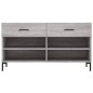 vidaXL Schuhbank Grau Sonoma 102x35x55 cm Holzwerkstoff vidaXL Schuhbank Grau Sonoma 102x35x55 cm Holzwerkstoff