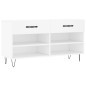 vidaXL Schuhbank Weiß 102x35x55 cm Holzwerkstoff vidaXL Schuhbank Weiß 102x35x55 cm Holzwerkstoff