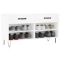 vidaXL Schuhbank Weiß 102x35x55 cm Holzwerkstoff vidaXL Schuhbank Weiß 102x35x55 cm Holzwerkstoff