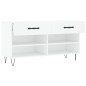 vidaXL Schuhbank Weiß 102x35x55 cm Holzwerkstoff vidaXL Schuhbank Weiß 102x35x55 cm Holzwerkstoff