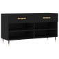 vidaXL Schuhbank Schwarz 102x35x55 cm Holzwerkstoff vidaXL Schuhbank Schwarz 102x35x55 cm Holzwerkstoff