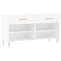 vidaXL Schuhbank Weiß 102x35x55 cm Holzwerkstoff vidaXL Schuhbank Weiß 102x35x55 cm Holzwerkstoff
