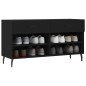 vidaXL Schuhbank Schwarz 102x35x55 cm Holzwerkstoff vidaXL Schuhbank Schwarz 102x35x55 cm Holzwerkstoff