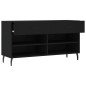 vidaXL Schuhbank Schwarz 102x35x55 cm Holzwerkstoff vidaXL Schuhbank Schwarz 102x35x55 cm Holzwerkstoff