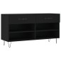 vidaXL Schuhbank Schwarz 102x35x55 cm Holzwerkstoff vidaXL Schuhbank Schwarz 102x35x55 cm Holzwerkstoff