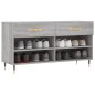 vidaXL Schuhbank Grau Sonoma 102x35x55 cm Holzwerkstoff vidaXL Schuhbank Grau Sonoma 102x35x55 cm Holzwerkstoff
