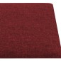 Wandpaneele 12 Stk. Weinrot 90x15 cm Stoff 1,62 m² Wandpaneele 12 Stk. Weinrot 90x15 cm Stoff 1,62 m²
