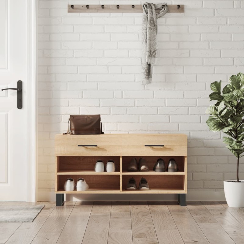 vidaXL Schuhbank Sonoma-Eiche 102x35x55 cm Holzwerkstoff vidaXL Schuhbank Sonoma-Eiche 102x35x55 cm Holzwerkstoff