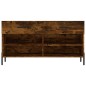 vidaXL Schuhbank Räuchereiche 102x35x55 cm Holzwerkstoff vidaXL Schuhbank Räuchereiche 102x35x55 cm Holzwerkstoff