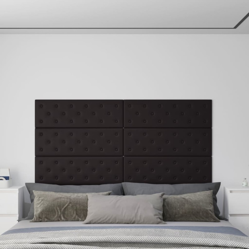 vidaXL Wandpaneele 12 Stk. Schwarz 90x30 cm Kunstleder 3,24 m² vidaXL Wandpaneele 12 Stk. Schwarz 90x30 cm Kunstleder 3,24 m²