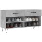 vidaXL Schuhbank Betongrau 102x35x55 cm Holzwerkstoff vidaXL Schuhbank Betongrau 102x35x55 cm Holzwerkstoff