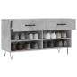 vidaXL Schuhbank Betongrau 102x35x55 cm Holzwerkstoff vidaXL Schuhbank Betongrau 102x35x55 cm Holzwerkstoff