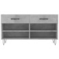 vidaXL Schuhbank Betongrau 102x35x55 cm Holzwerkstoff vidaXL Schuhbank Betongrau 102x35x55 cm Holzwerkstoff