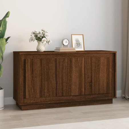 vidaXL Sideboard Braun Eichen-Optik 102x35x55 cm Holzwerkstoff