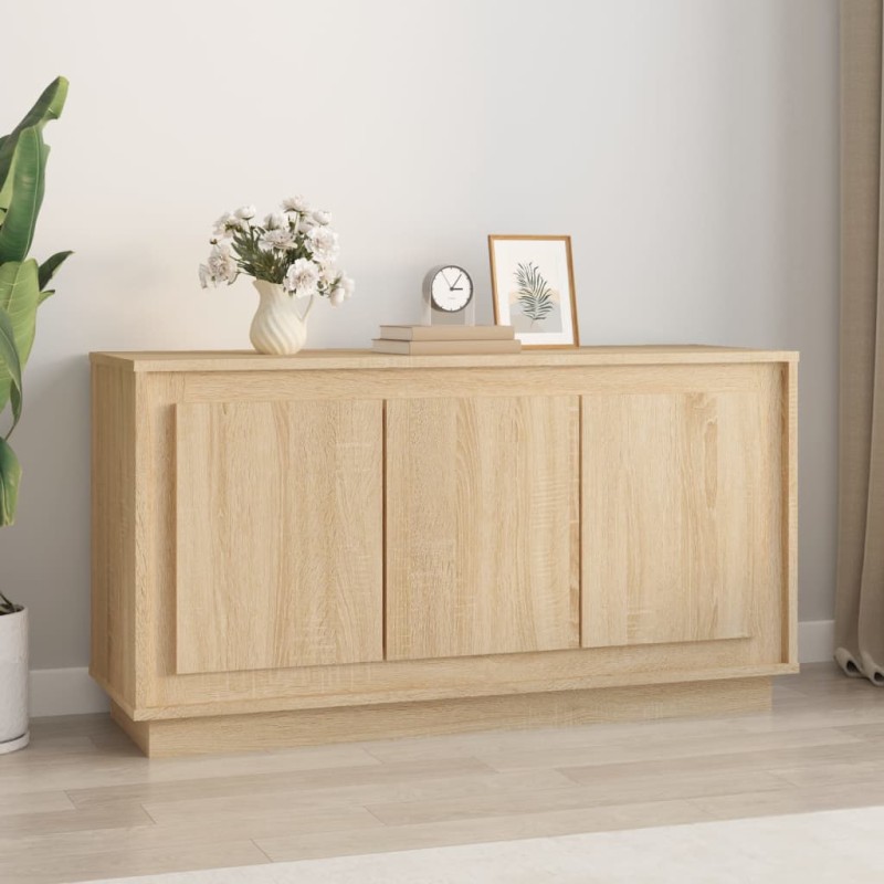 vidaXL Sideboard Sonoma-Eiche 102x35x55 cm Holzwerkstoff vidaXL Sideboard Sonoma-Eiche 102x35x55 cm Holzwerkstoff