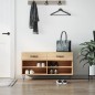 vidaXL Schuhbank Sonoma-Eiche 102x35x55 cm Holzwerkstoff vidaXL Schuhbank Sonoma-Eiche 102x35x55 cm Holzwerkstoff