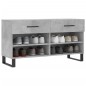 vidaXL Schuhbank Betongrau 102x35x55 cm Holzwerkstoff vidaXL Schuhbank Betongrau 102x35x55 cm Holzwerkstoff