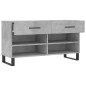 vidaXL Schuhbank Betongrau 102x35x55 cm Holzwerkstoff vidaXL Schuhbank Betongrau 102x35x55 cm Holzwerkstoff