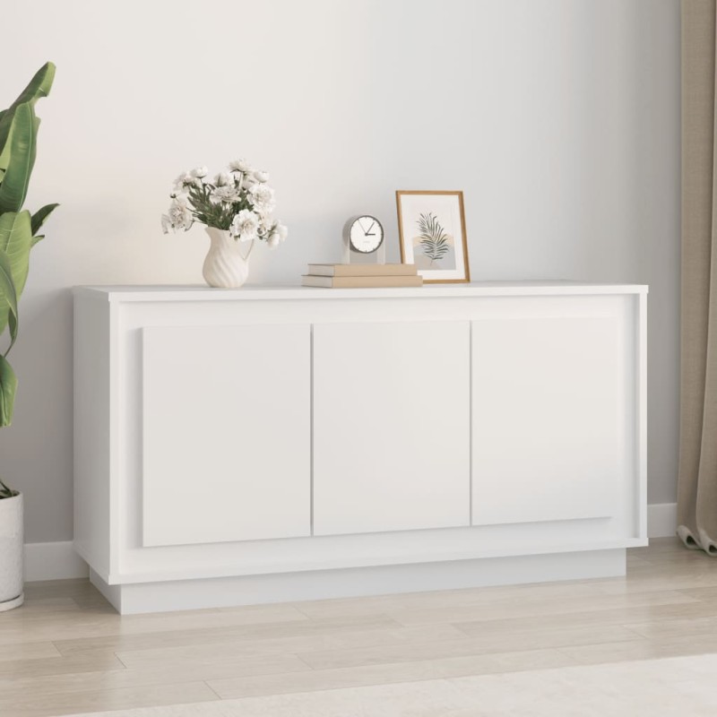 vidaXL Sideboard Weiß 102x35x55 cm Holzwerkstoff vidaXL Sideboard Weiß 102x35x55 cm Holzwerkstoff