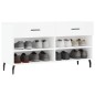 vidaXL Schuhbank Weiß 102x35x55 cm Holzwerkstoff vidaXL Schuhbank Weiß 102x35x55 cm Holzwerkstoff