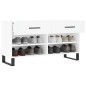 vidaXL Schuhbank Weiß 102x35x55 cm Holzwerkstoff vidaXL Schuhbank Weiß 102x35x55 cm Holzwerkstoff