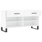 vidaXL Schuhbank Weiß 102x35x55 cm Holzwerkstoff vidaXL Schuhbank Weiß 102x35x55 cm Holzwerkstoff