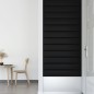 Wandpaneele 12 Stk. Schwarz 90x15 cm Kunstleder 1,62 m² Wandpaneele 12 Stk. Schwarz 90x15 cm Kunstleder 1,62 m²