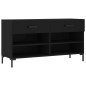 vidaXL Schuhbank Schwarz 102x35x55 cm Holzwerkstoff