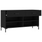 vidaXL Schuhbank Schwarz 102x35x55 cm Holzwerkstoff