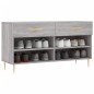 vidaXL Schuhbank Grau Sonoma 102x35x55 cm Holzwerkstoff vidaXL Schuhbank Grau Sonoma 102x35x55 cm Holzwerkstoff