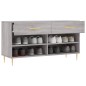 vidaXL Schuhbank Grau Sonoma 102x35x55 cm Holzwerkstoff vidaXL Schuhbank Grau Sonoma 102x35x55 cm Holzwerkstoff